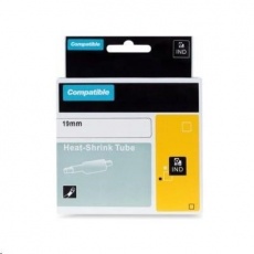PRINTLINE kompatibilní páska s DYMO 18057, 19mm x 1,5m, černý tisk / bílý podklad, RHINO, bužírka PRINTLINE kompatibilní páska s DYMO 18057, 19mm x 1,5m, černý tisk / bílý podklad, RHINO, bužírka