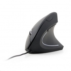GEMBIRD myš MUS-ERGO-01, drátová, optická, vertikální, 1200-3200 dpi, USB, černá GEMBIRD myš MUS-ERGO-01, drátová, optická, vertikální, 1200-3200 dpi, USB, černá