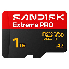 SanDisk micro SDXC Extreme PRO 1TB UHS-I U3 (250R/170W MB/s, UHS-I U3 V30) + adaptér
