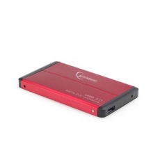GEMBIRD externí box pro 2.5" zařízení, USB 3.0, SATA, červený GEMBIRD externí box pro 2.5" zařízení, USB 3.0, SATA, červený
