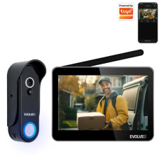 EVOLVEO DoorPhone W7, Sada domácího bezdrátového videotelefonu s WiFi černý monitor EVOLVEO DoorPhone W7, Sada domácího bezdrátového videotelefonu s WiFi černý monitor