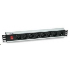 Intellinet 19" Rackmount 8-Way Power Strip - German Type, rozvodný panel, 8x DE zásuvka, 3m kabel Intellinet 19" Rackmount 8-Way Power Strip - German Type, rozvodný panel, 8x DE zásuvka, 3m kabel