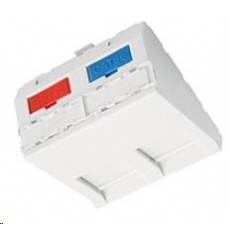 Solarix Modul French style 45 x 45mm pro 2 keystony úhlový bílý SXF-M-2-45-WH-U Solarix Modul French style 45 x 45mm pro 2 keystony úhlový bílý SXF-M-2-45-WH-U
