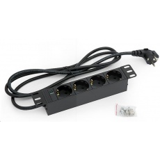 TRITON 10" rozvodný panel 4x230V DIN- 2m, černý TRITON 10" rozvodný panel 4x230V DIN- 2m, černý