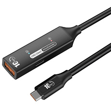 PremiumCord USB 3.2 Gen 2 repeater a prodlužovací kabel C-Male-A-Female, 10Gbps Aluminium 7m