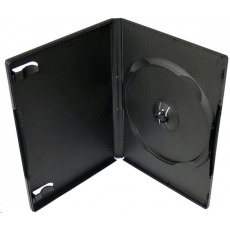 BAZAR OEM Krabička na 1 DVD 14mm černá (balení 100ks) - ROZBALENO, ZBOŽÍ V POŘÁDKU