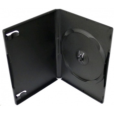 BAZAR OEM Krabička na 1 DVD 14mm černá (balení 100ks) - ROZBALENO, ZBOŽÍ V POŘÁDKU BAZAR OEM Krabička na 1 DVD 14mm černá (balení 100ks) - ROZBALENO, ZBOŽÍ V POŘÁDKU