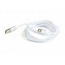 GEMBIRD Kabel USB A Male/Micro B Male 2.0, 1,8m, opletený, stříbrný, blister GEMBIRD Kabel USB A Male/Micro B Male 2.0, 1,8m, opletený, stříbrný, blister
