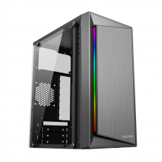 1stCOOL skříň STEP GAMER 2, micro tower, AU, USB 3.0, strip RGB, bez zdroje, průhledná bočnice, černá 1stCOOL skříň STEP GAMER 2, micro tower, AU, USB 3.0, strip RGB, bez zdroje, průhledná bočnice, černá