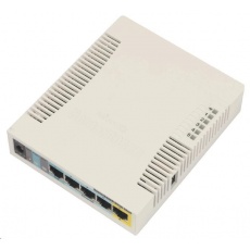 MikroTik RouterBOARD RB951Ui-2HnD, 600MHz CPU, 128MB RAM, 5x LAN, integr. 2.4GHz Wi-Fi, vč. L4 licence MikroTik RouterBOARD RB951Ui-2HnD, 600MHz CPU, 128MB RAM, 5x LAN, integr. 2.4GHz Wi-Fi, vč. L4 licence