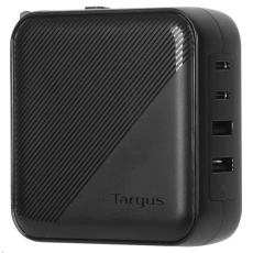 Targus® 100 W Gan Charger - Multi port - s cestovními adaptery Targus® 100 W Gan Charger - Multi port - s cestovními adaptery
