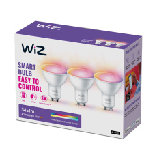 PHILIPS WiZ Wi-Fi BLE GU10 50 W - barevná žárovka, nastavitelná teplota, stmívatelná PHILIPS WiZ Wi-Fi BLE GU10 50 W - barevná žárovka, nastavitelná teplota, stmívatelná