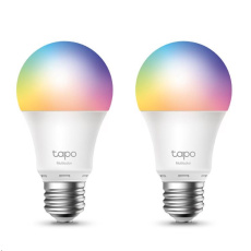 TP-Link Tapo L530E(2-pack) chytrá WiFi stmívatelná LED žárovka (barevná,2500K-6500K,806lm,2,4GHz,E27) TP-Link Tapo L530E(2-pack) chytrá WiFi stmívatelná LED žárovka (barevná,2500K-6500K,806lm,2,4GHz,E27)