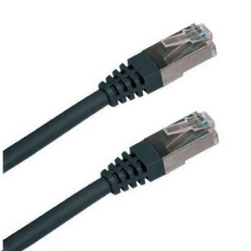 XtendLan patch kabel Cat5E, FTP - 2m, černý