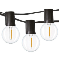 Solight LED venkovní řetěz s žárovkami, 25 žárovek, 15m+5m, 20W, teplá bílá Solight LED venkovní řetěz s žárovkami, 25 žárovek, 15m+5m, 20W, teplá bílá
