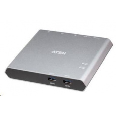 ATEN 2-Port USB-C Gen 1 Dock Switch with Power Pass-through ATEN 2-Port USB-C Gen 1 Dock Switch with Power Pass-through