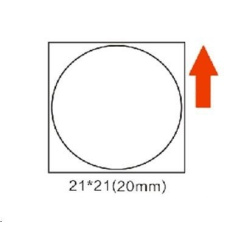 Niimbot štítky R 21x21mm 300ks RoundB pro B21, B21S, B3S, B1 Niimbot štítky R 21x21mm 300ks RoundB pro B21, B21S, B3S, B1