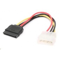 GEMBIRD Kabel SATA napájecí 15cm (interní, redukce molex 5,25"/SATA) GEMBIRD Kabel SATA napájecí 15cm (interní, redukce molex 5,25"/SATA)