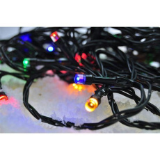 Solight LED venkovní vánoční řetěz, 300 LED, 30m, přívod 5m, 8 funkcí, časovač, IP44, vícebarevný Solight LED venkovní vánoční řetěz, 300 LED, 30m, přívod 5m, 8 funkcí, časovač, IP44, vícebarevný