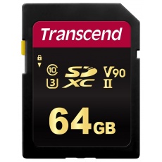 TRANSCEND SDXC karta 64GB 700S, UHS-II U3 Class 10 (R:285/W:180 MB/s) TRANSCEND SDXC karta 64GB 700S, UHS-II U3 Class 10 (R:285/W:180 MB/s)