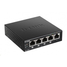 D-Link DGS-1005P 5-port Gigabit Desktop PoE+ Switch, 4 porty jsou PoE+, PoE budget 60W D-Link DGS-1005P 5-port Gigabit Desktop PoE+ Switch, 4 porty jsou PoE+, PoE budget 60W