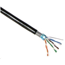 POŠKOZENÝ OBAL - FTP kabel LYNX Cat5E, drát, dvojitý venkovní PE+PVC, černý, 305m cívka - BAZAR POŠKOZENÝ OBAL - FTP kabel LYNX Cat5E, drát, dvojitý venkovní PE+PVC, černý, 305m cívka - BAZAR