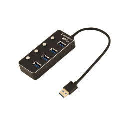 GEMBIRD hub, 4-port USB 3.1 (Gen 1) hub s vypínači GEMBIRD hub, 4-port USB 3.1 (Gen 1) hub s vypínači