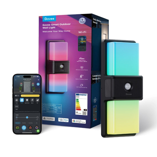 BAZAR - Govee RGBICWW Smart venkovní nástěnné světlo 1500lm Matter - Poškozený obal (Komplet) BAZAR - Govee RGBICWW Smart venkovní nástěnné světlo 1500lm Matter - Poškozený obal (Komplet)