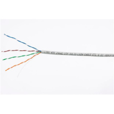 UTP kabel LYNX, Cat5E, drát, LS0H, Dca, šedý, 305m UTP kabel LYNX, Cat5E, drát, LS0H, Dca, šedý, 305m