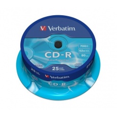 VERBATIM CD-R(25-Pack)Spindle/Extra Protection/DL/52x/700MB VERBATIM CD-R(25-Pack)Spindle/Extra Protection/DL/52x/700MB