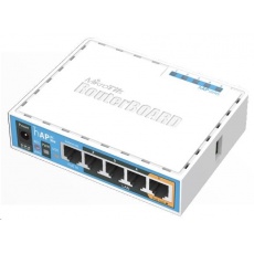 MikroTik hAP ac lite, 650MHz CPU, 64MB RAM, 5x LAN, 2.4 + 5GHz Wi-Fi 802.11b/g/n/ac, vč. L4 MikroTik hAP ac lite, 650MHz CPU, 64MB RAM, 5x LAN, 2.4 + 5GHz Wi-Fi 802.11b/g/n/ac, vč. L4
