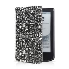 CONNECT IT Pouzdro na čtečku knih PocketBook 629, 634, Doodle černá CONNECT IT Pouzdro na čtečku knih PocketBook 629, 634, Doodle černá