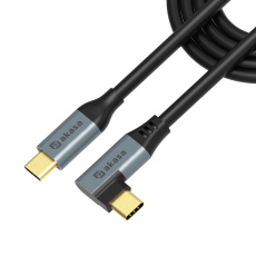 AKASA kabel USB-C 240Mbps, 100W PD, 90° AKASA kabel USB-C 240Mbps, 100W PD, 90°