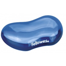Podložka pod zápěstí Fellowes CRYSTAL gelová modrá Podložka pod zápěstí Fellowes CRYSTAL gelová modrá