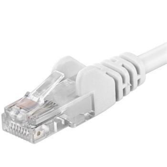 PremiumCord Patch kabel UTP RJ45-RJ45 CAT6 0.5m bílá