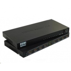 PremiumCord HDMI splitter 1-8 portů kovový s napájecím adaptérem, 4K, 1080p, 3D PremiumCord HDMI splitter 1-8 portů kovový s napájecím adaptérem, 4K, 1080p, 3D