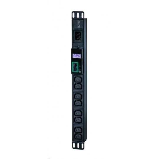 APC Easy PDU, Metered, 1U, 16A, 230V, (8)C13, IEC C14 (2.5m)