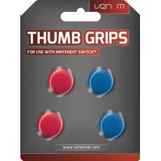 VENOM VS4918 Nintendo Switch Thumb Grips (4x) - Red and Blue VENOM VS4918 Nintendo Switch Thumb Grips (4x) - Red and Blue