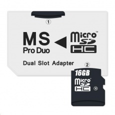 CONNECT IT Adaptér MS PRO DUO 2x Micro SDHC DUAL SLOT CONNECT IT Adaptér MS PRO DUO 2x Micro SDHC DUAL SLOT