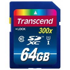 TRANSCEND SDXC karta 64GB Premium, Class 10 UHS-I 300x TRANSCEND SDXC karta 64GB Premium, Class 10 UHS-I 300x