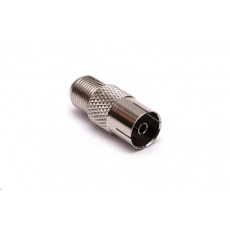 Konektor F spojka (F samice - IEC samice) pro koaxiální kabel - 10ks Konektor F spojka (F samice - IEC samice) pro koaxiální kabel - 10ks