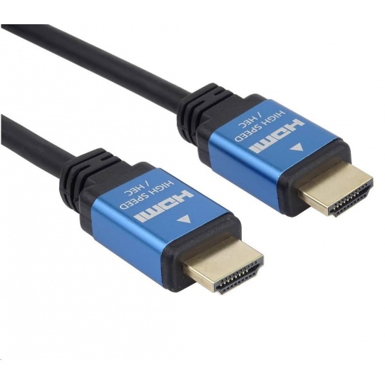 PREMIUMCORD Kabel HDMI - Ultra HDTV, 5m (kovové, zlacené konektory)