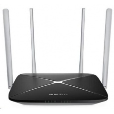 MERCUSYS AC12 WiFi5 router (AC1200, 2,4GHz/5GHz, 3x100Mb/s LAN, 1x100Mb/s WAN) MERCUSYS AC12 WiFi5 router (AC1200, 2,4GHz/5GHz, 3x100Mb/s LAN, 1x100Mb/s WAN)