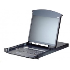 ATEN 8-port Cat.5 KVM PS/2+USB, OSD, dual rail rack, 19" LED LCD, ovládání over IP 1local/1remote ATEN 8-port Cat.5 KVM PS/2+USB, OSD, dual rail rack, 19" LED LCD, ovládání over IP 1local/1remote