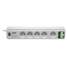 BAZAR - APC Essential SurgeArrest 5 outlets with 5V, 2.4A 2 port USB Charger 230V France, 1.8m - jiná krabice