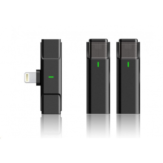 Viking bezdrátový mikrofon s klipem M302, konektor Lightning Viking bezdrátový mikrofon s klipem M302, konektor Lightning