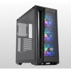 Cooler Master case MasterBox MB511 ARGB, E-ATX, Průhledná bočnice, 1x 120mm Fan, Černá Cooler Master case MasterBox MB511 ARGB, E-ATX, Průhledná bočnice, 1x 120mm Fan, Černá