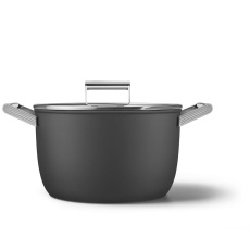 Smeg CKFC2611BLM zapékací mísa, nepřilnavý povrch, 50's Style, s pokličkou, 26 cm, černá