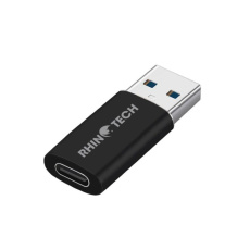 RhinoTech USB-C F na USB-A 3.0 M redukce, OTG. černá
