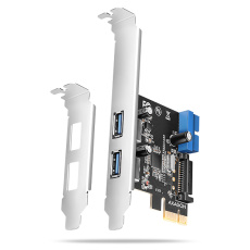 AXAGON PCEU-232RS, PCIe řadič, 2+2x USB 5Gbps port, SATA napájení, Renesas PD720201, SP & LP AXAGON PCEU-232RS, PCIe řadič, 2+2x USB 5Gbps port, SATA napájení, Renesas PD720201, SP & LP